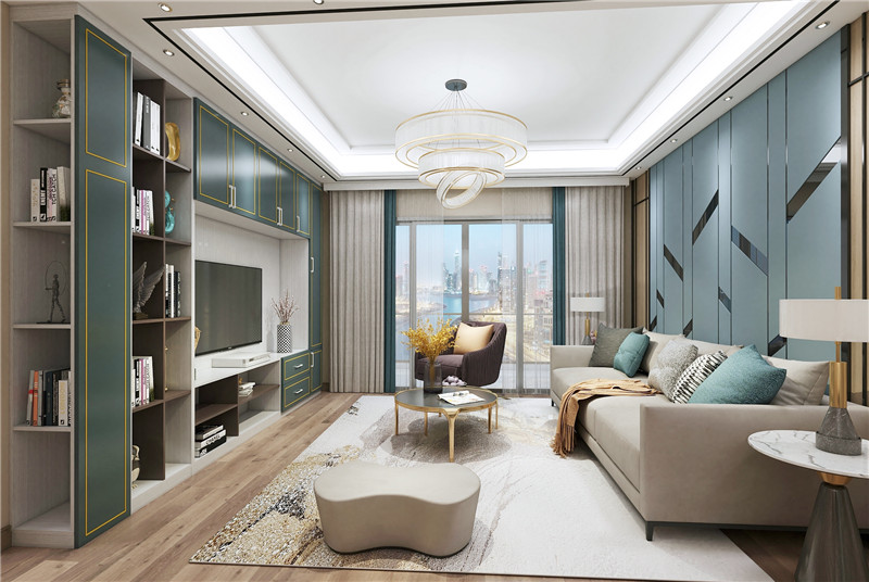 致尚系列孔雀蓝全屋定制